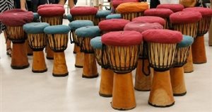 Djembe drums at a WI meeting!